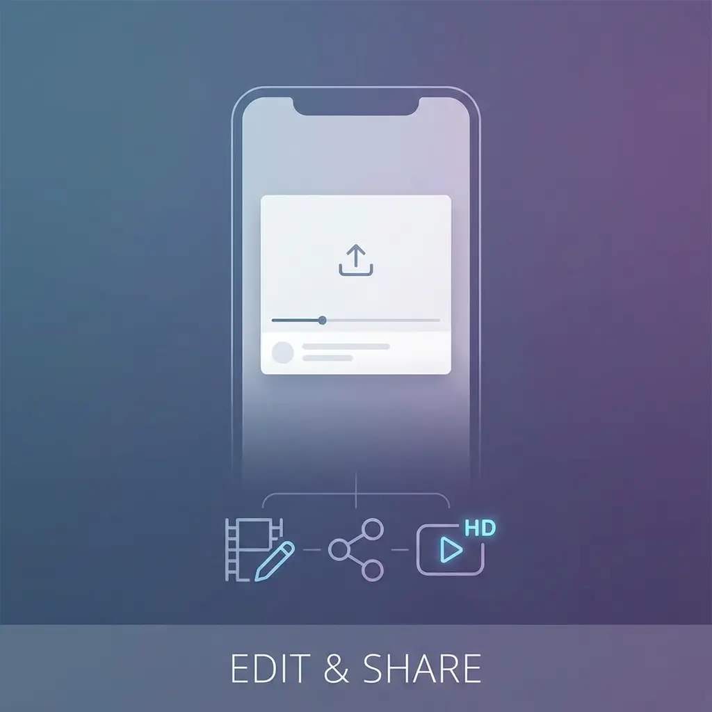 Edit and Share with HD Downloaded TikTok Videos