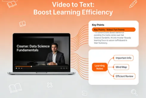 Transcribe Online Courses to Improve Study Efficiency