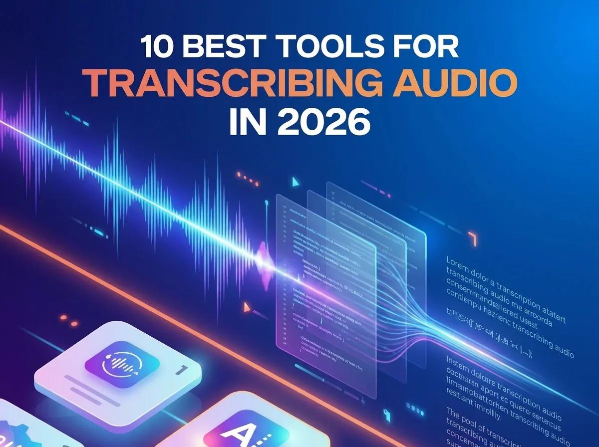 10 Best Tools for Transcribing Audio in 2026