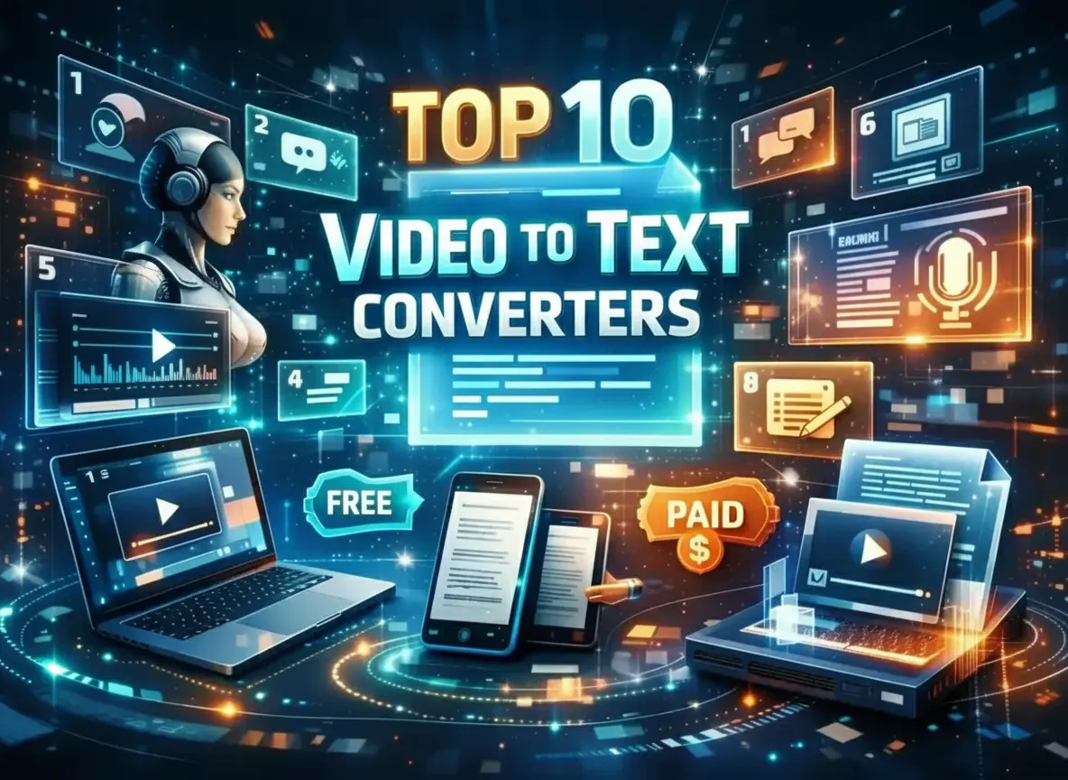Top 10 Video to Text Converters You Should Try in 2026