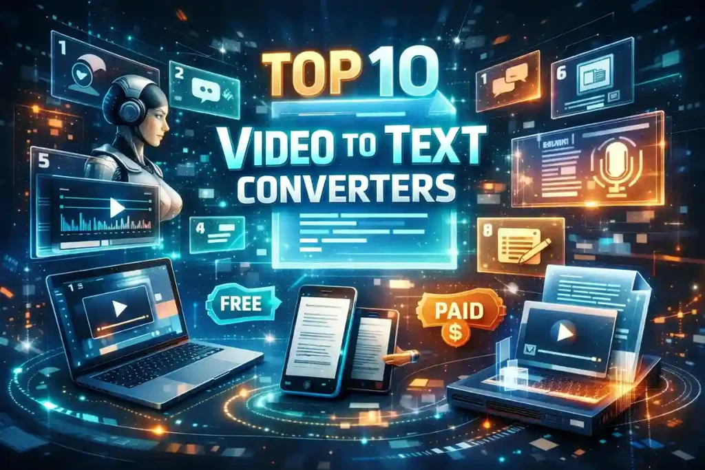 Top 10 video to text converter