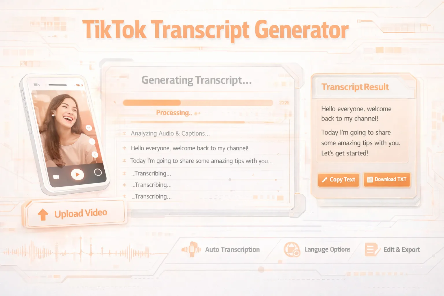 Why Choose Our TikTok Transcript Generator?