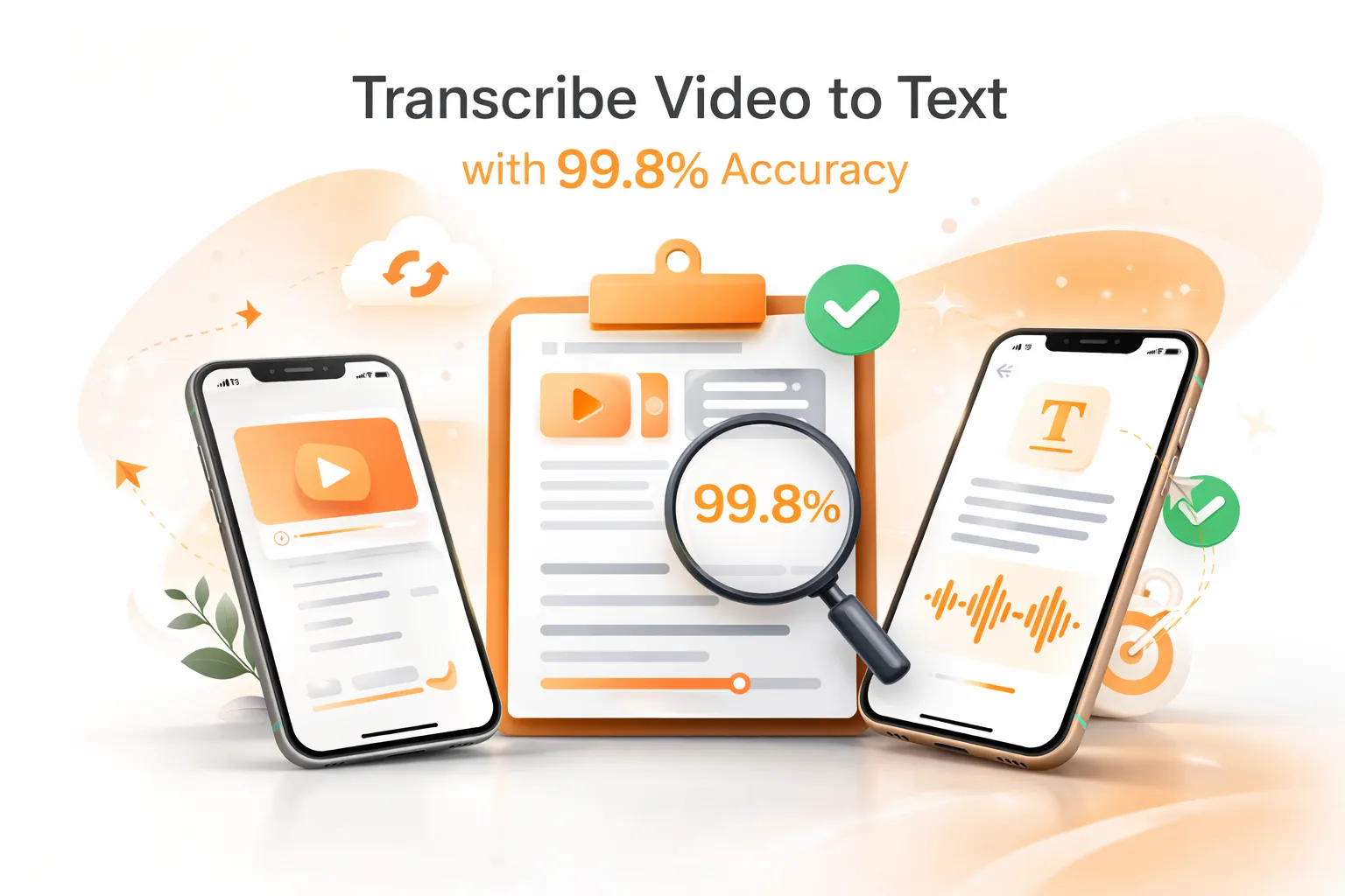 Transcribe Video to Text with 99.8% Accuracy