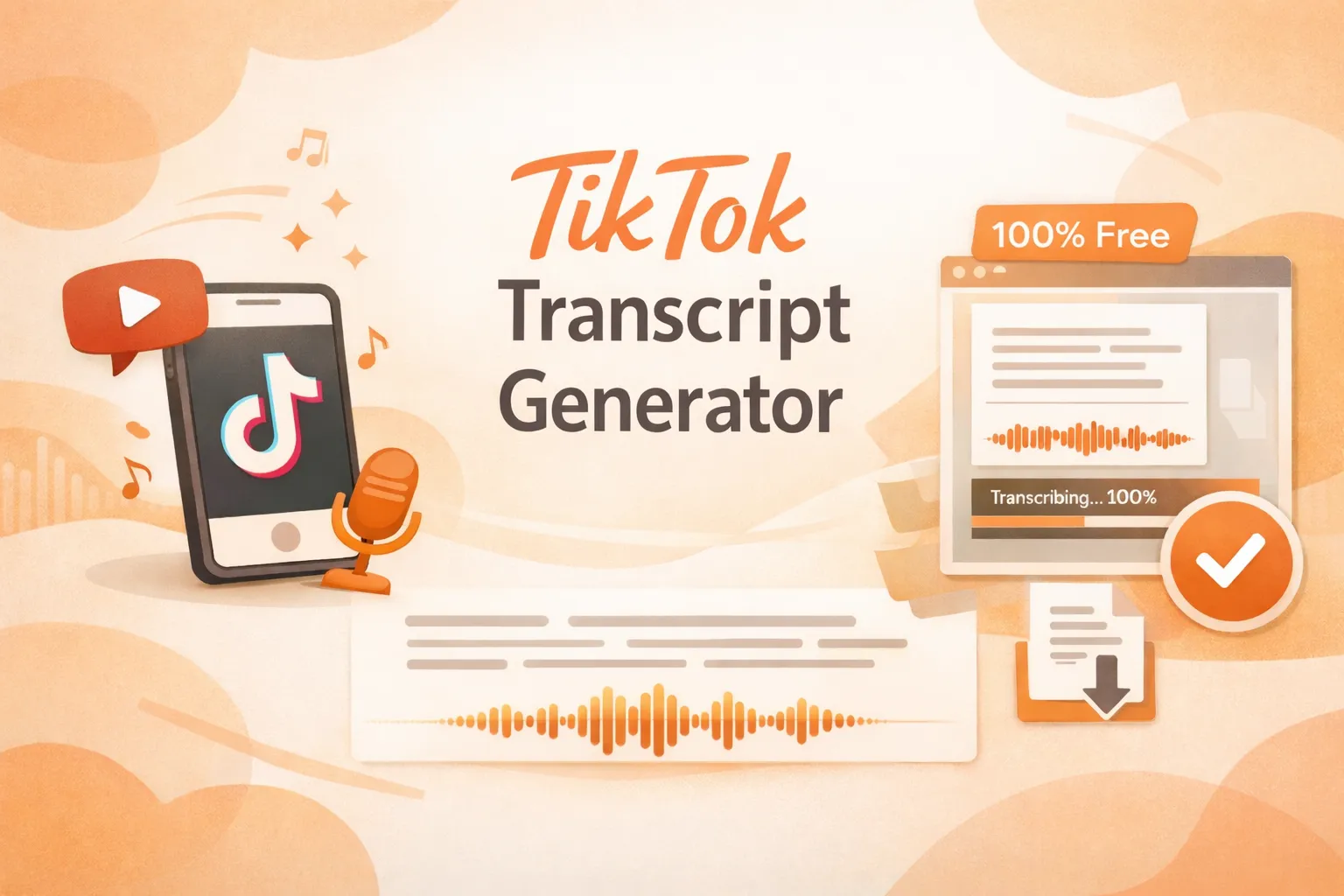 Transcribe Any TikTok Video in Seconds