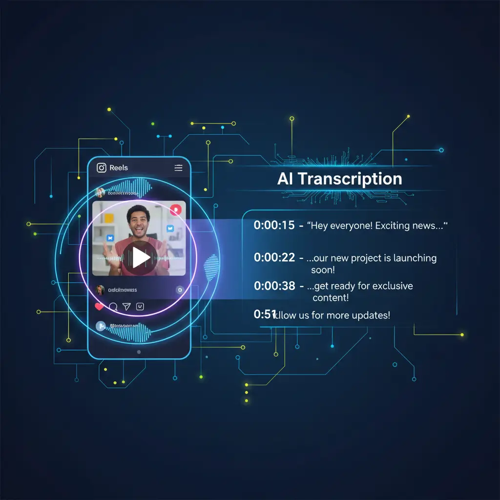 Structured Timestamp Text by Instagram Transcript Generator Free