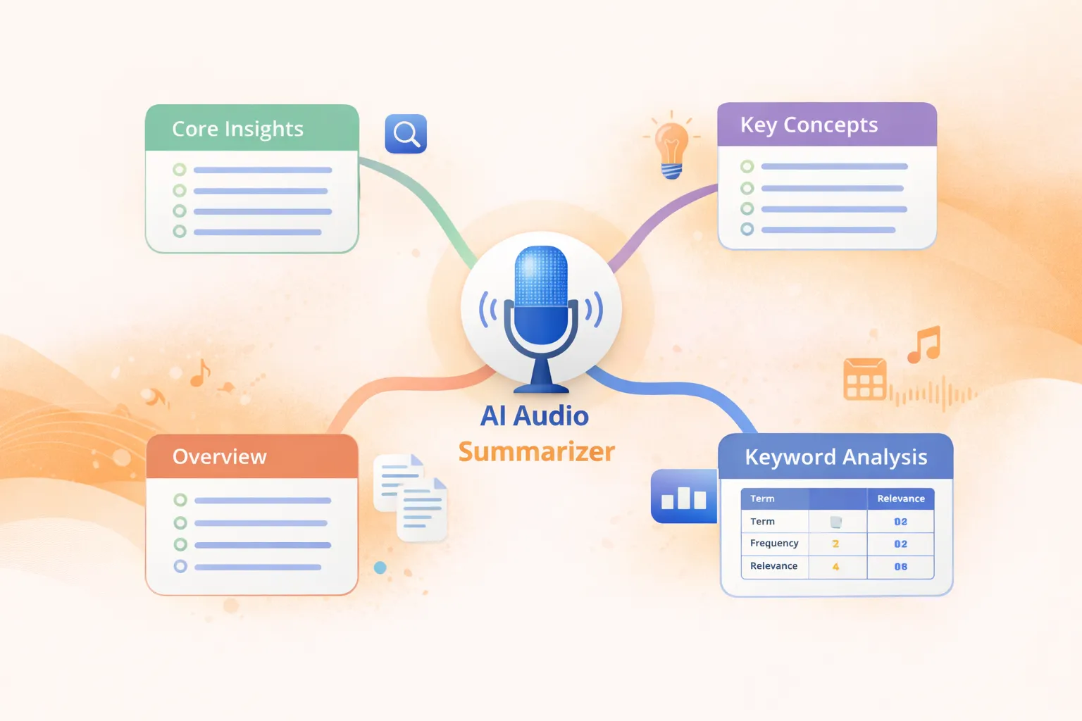 Summarize Your Audio with Rich Insights Beyond Brief Notes