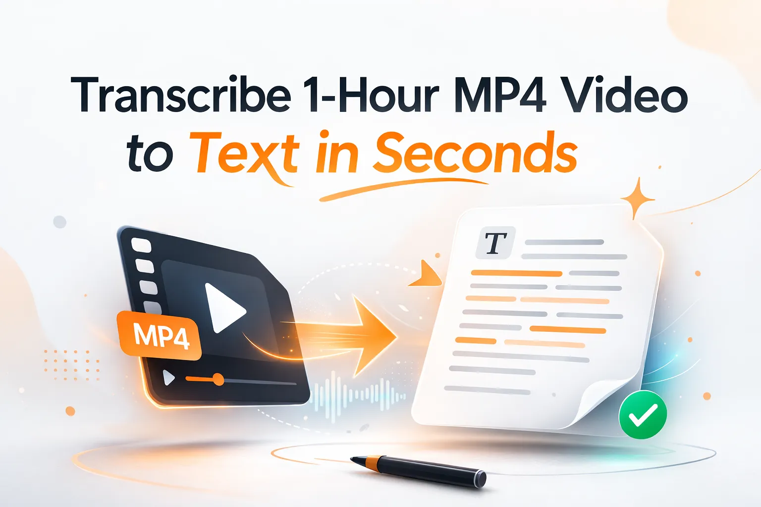 Transcribe 1-Hour MP4 Video to Text in Seconds
