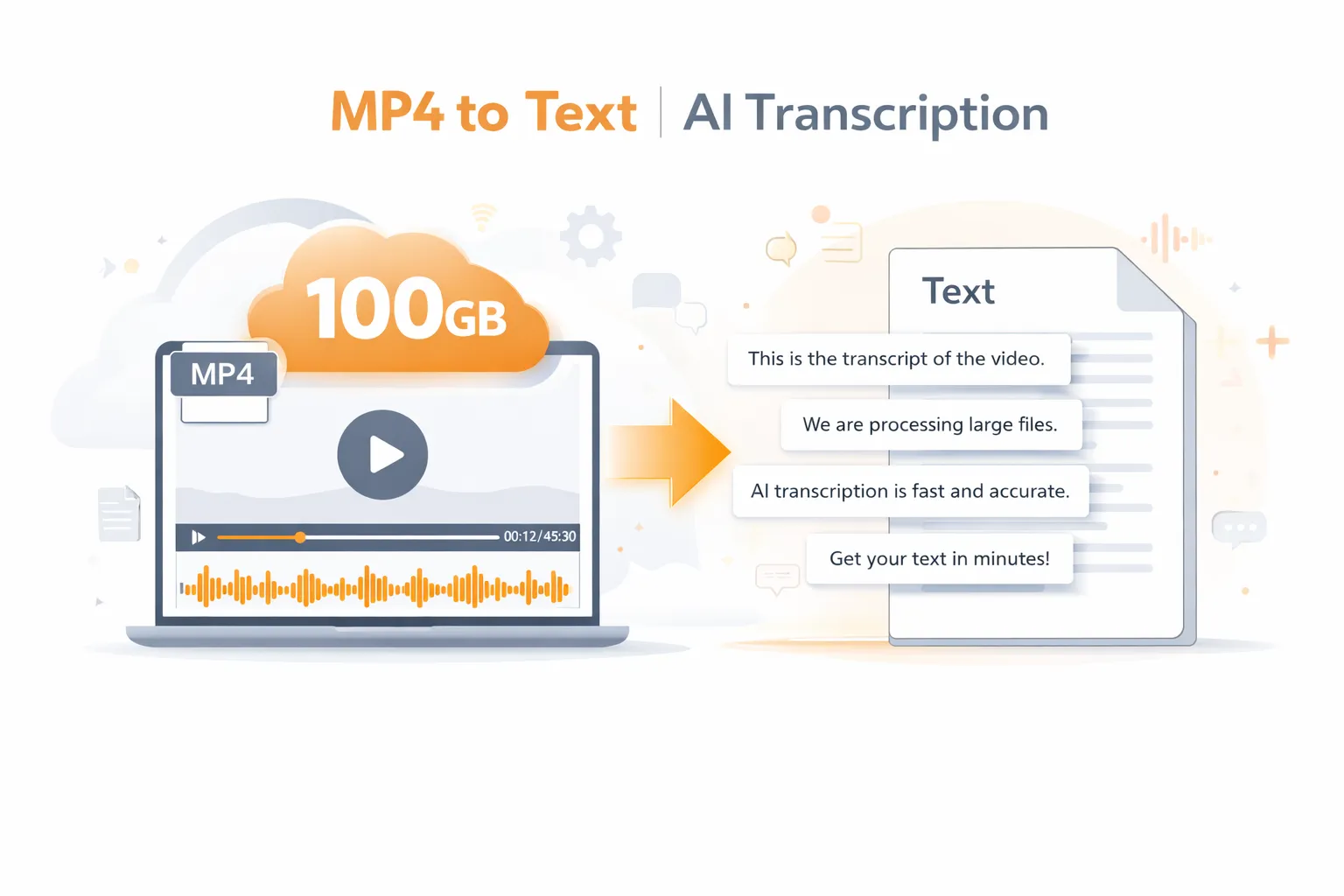 Transcribe Large Videos Up to 100GB Without Limits
