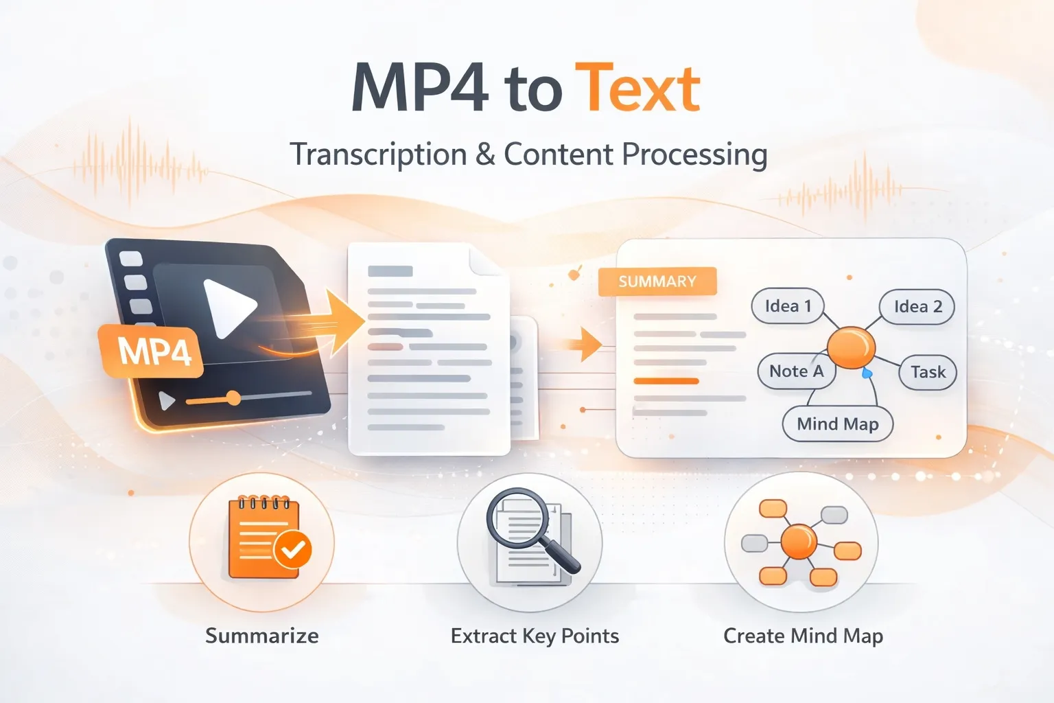 Your All-in-One MP4 to Text Tool for Study & Work
