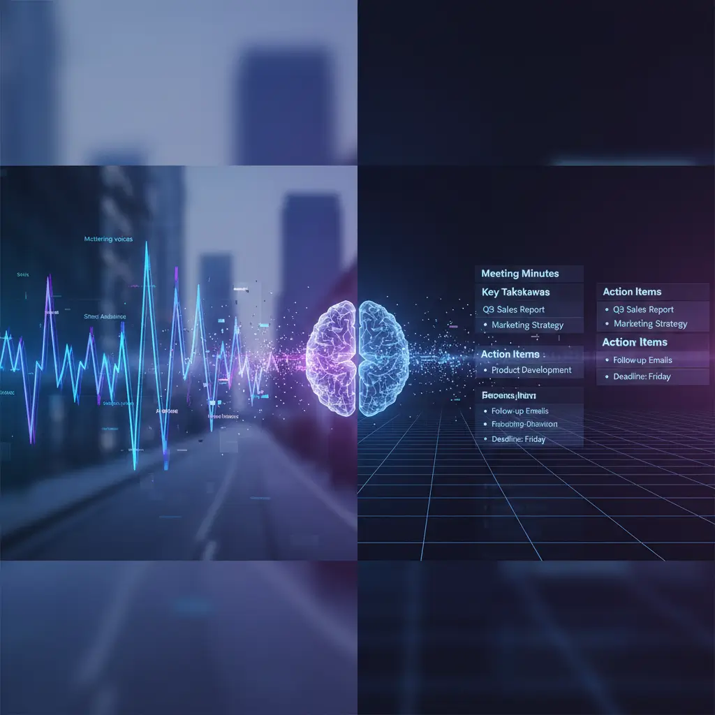 Automatically Removes Interference and Transcribes Audio into Structured Text