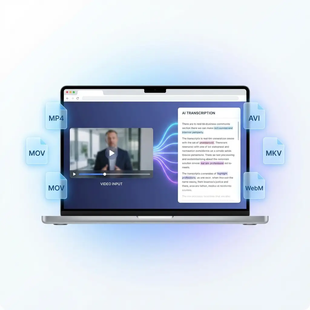 Video to Text AI Supports Multiple Video Formats