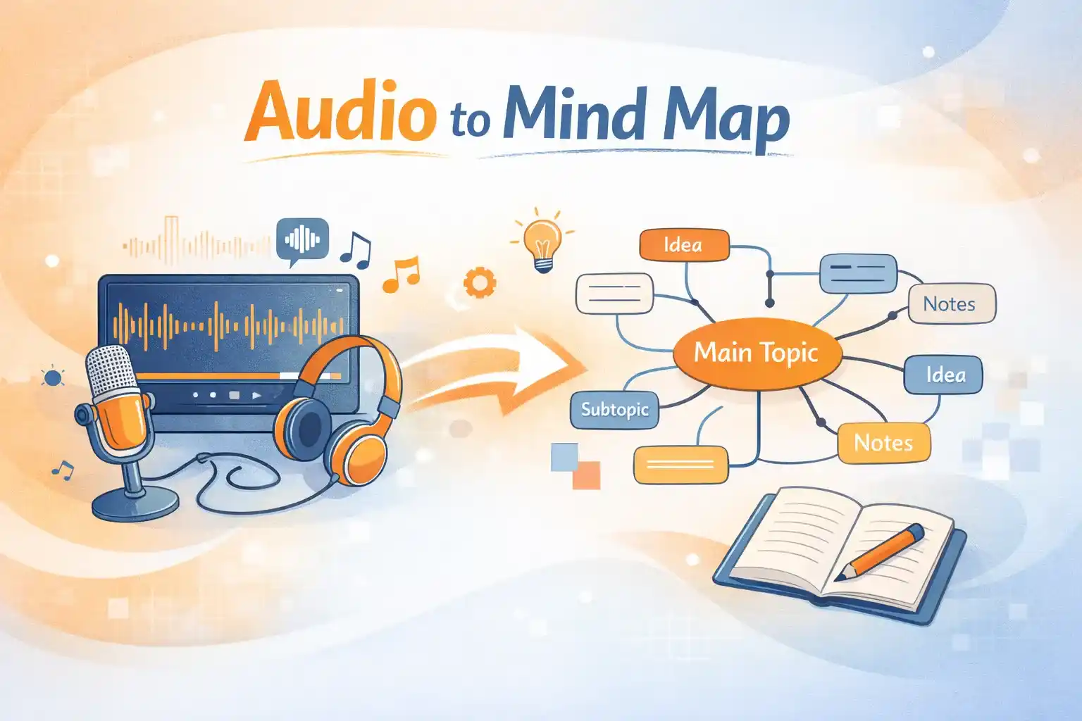 Audio to mind map