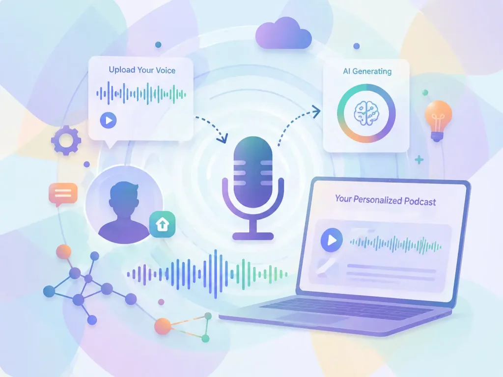 Upload Your Voice to Create a Personalized Podcast
