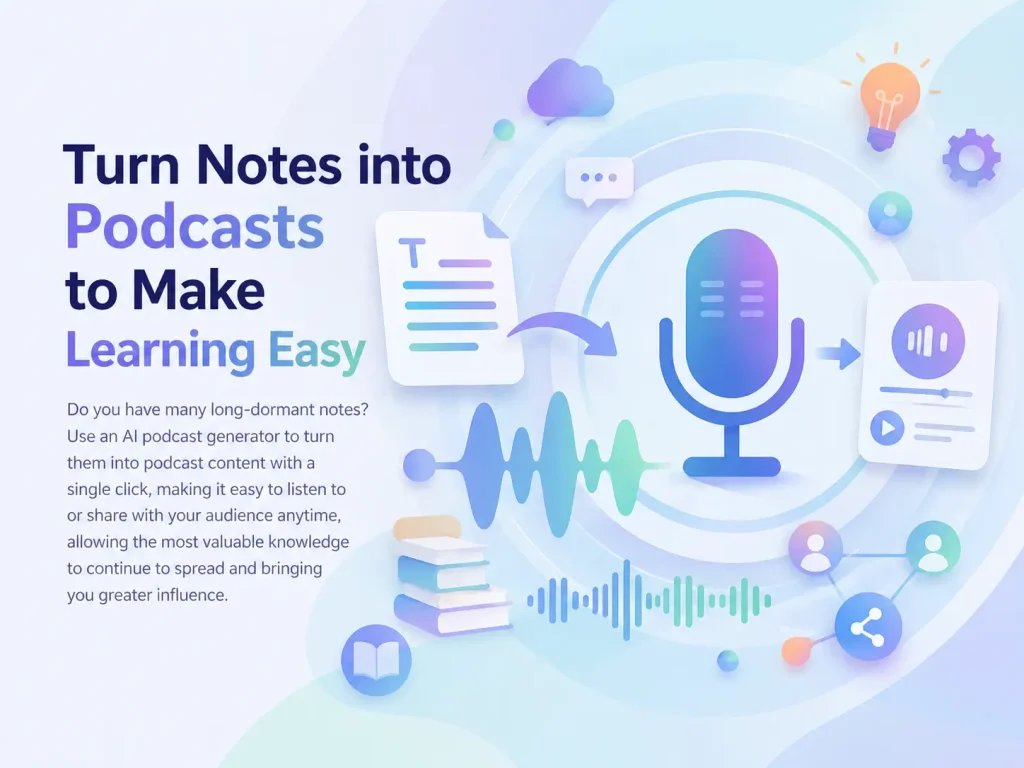 Turn Notes into Podcasts to Make Learning Easy​