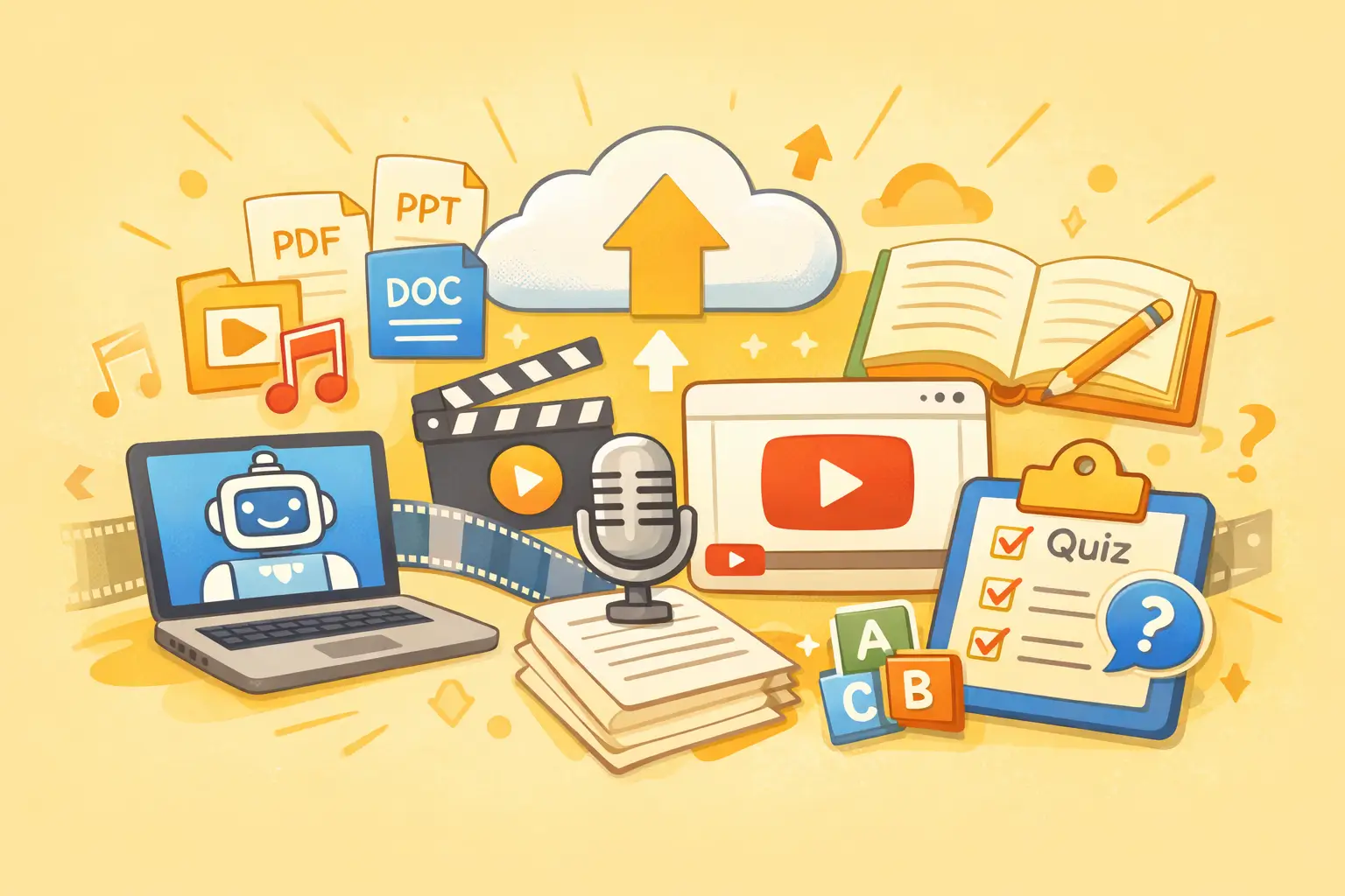 Free AI Quiz Generator from Multiple Inputs