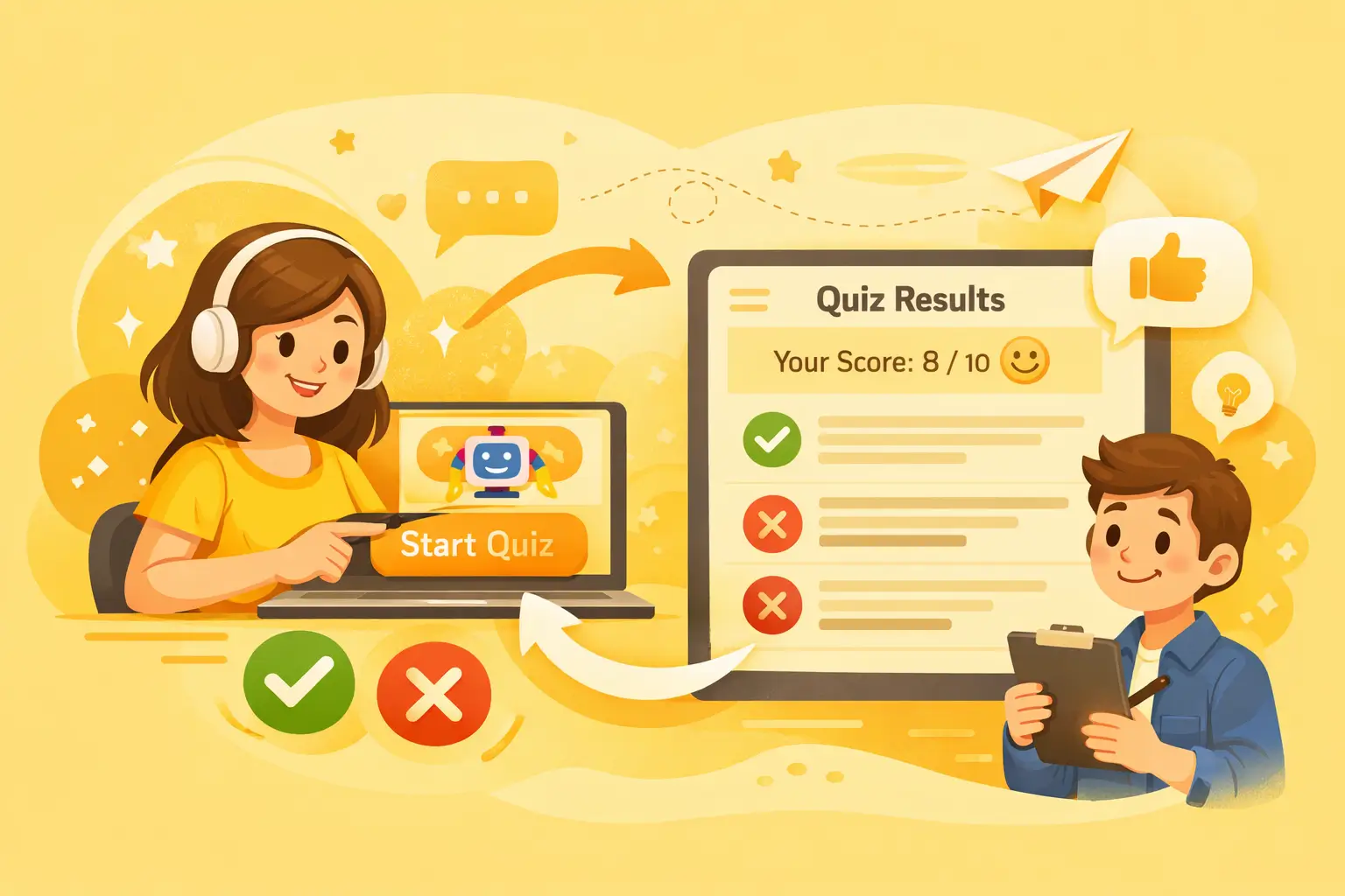 Take Online Quizzes and Get Instant Feedback with AI