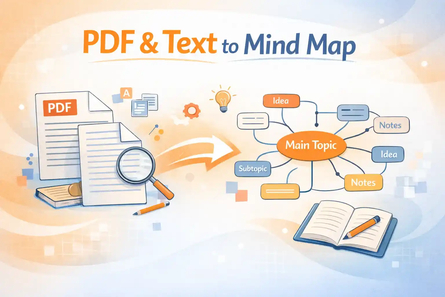 Text & PDF to mind map