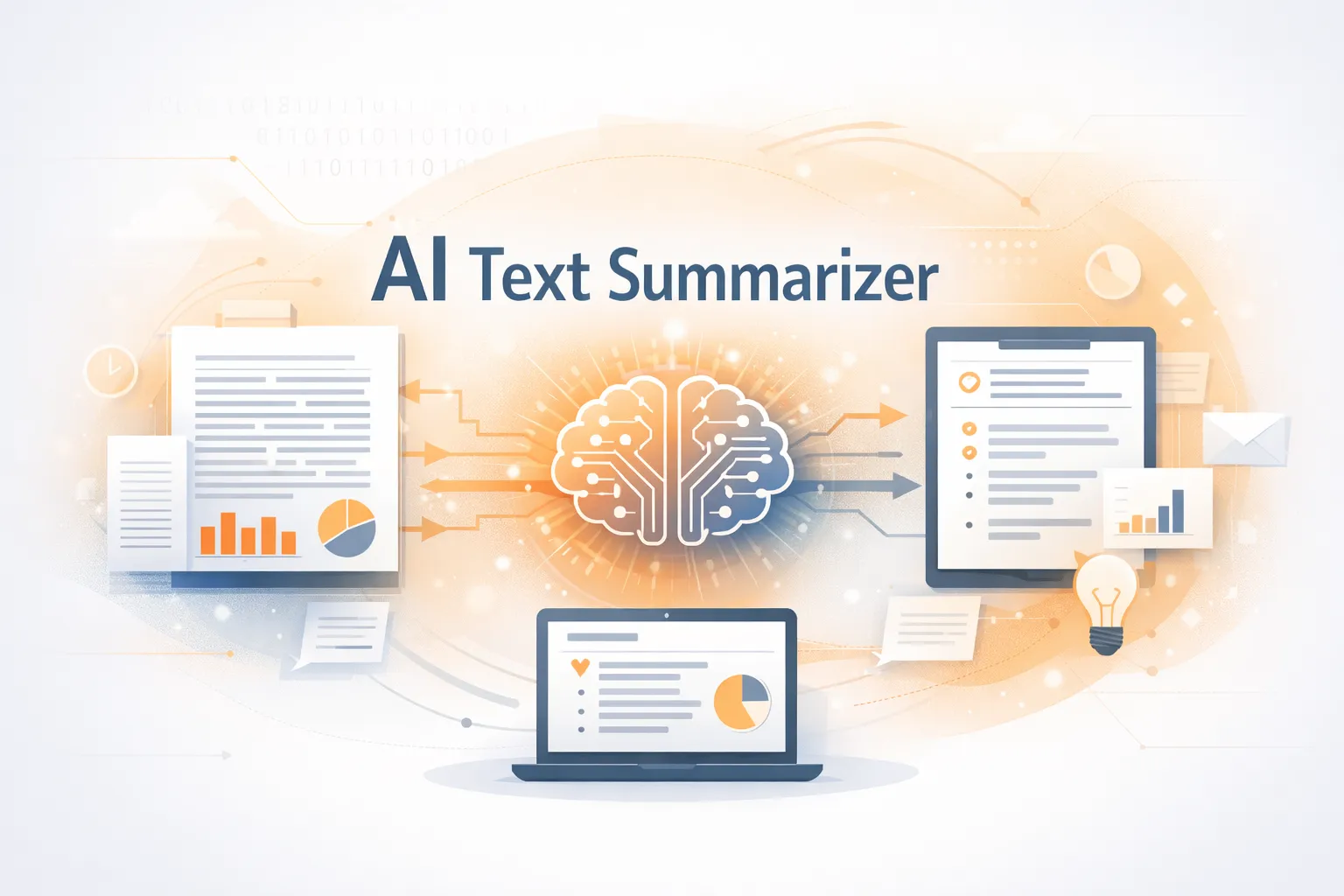 summarize text with AI text summarizer