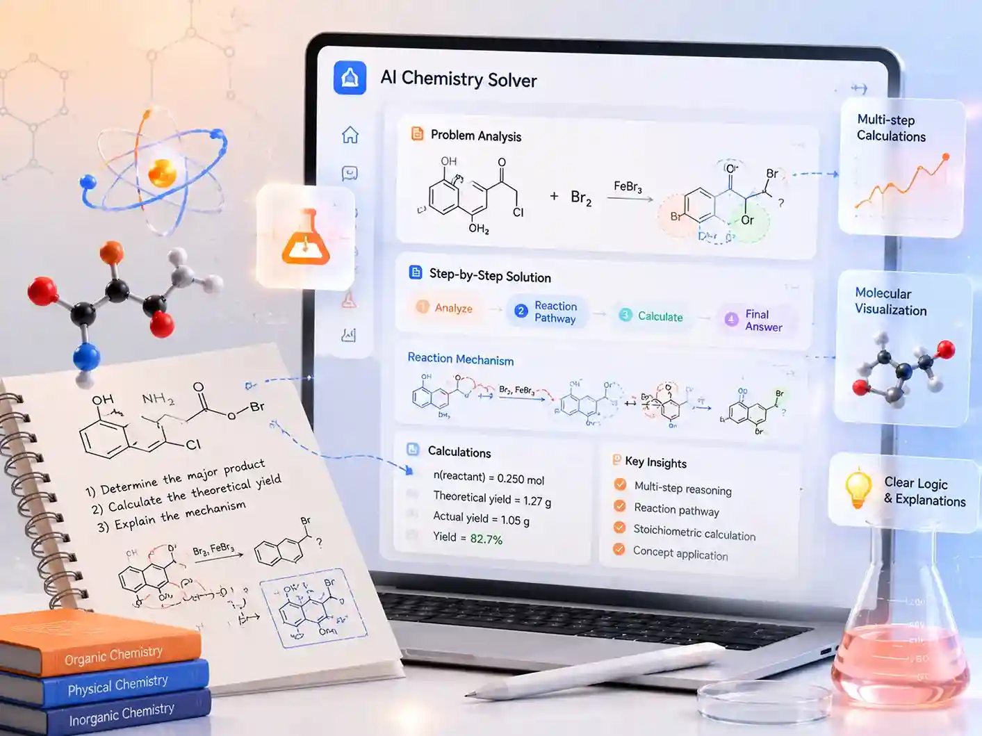 Focus on Real-World Complex Chemistry Problems, Not Template Questions
