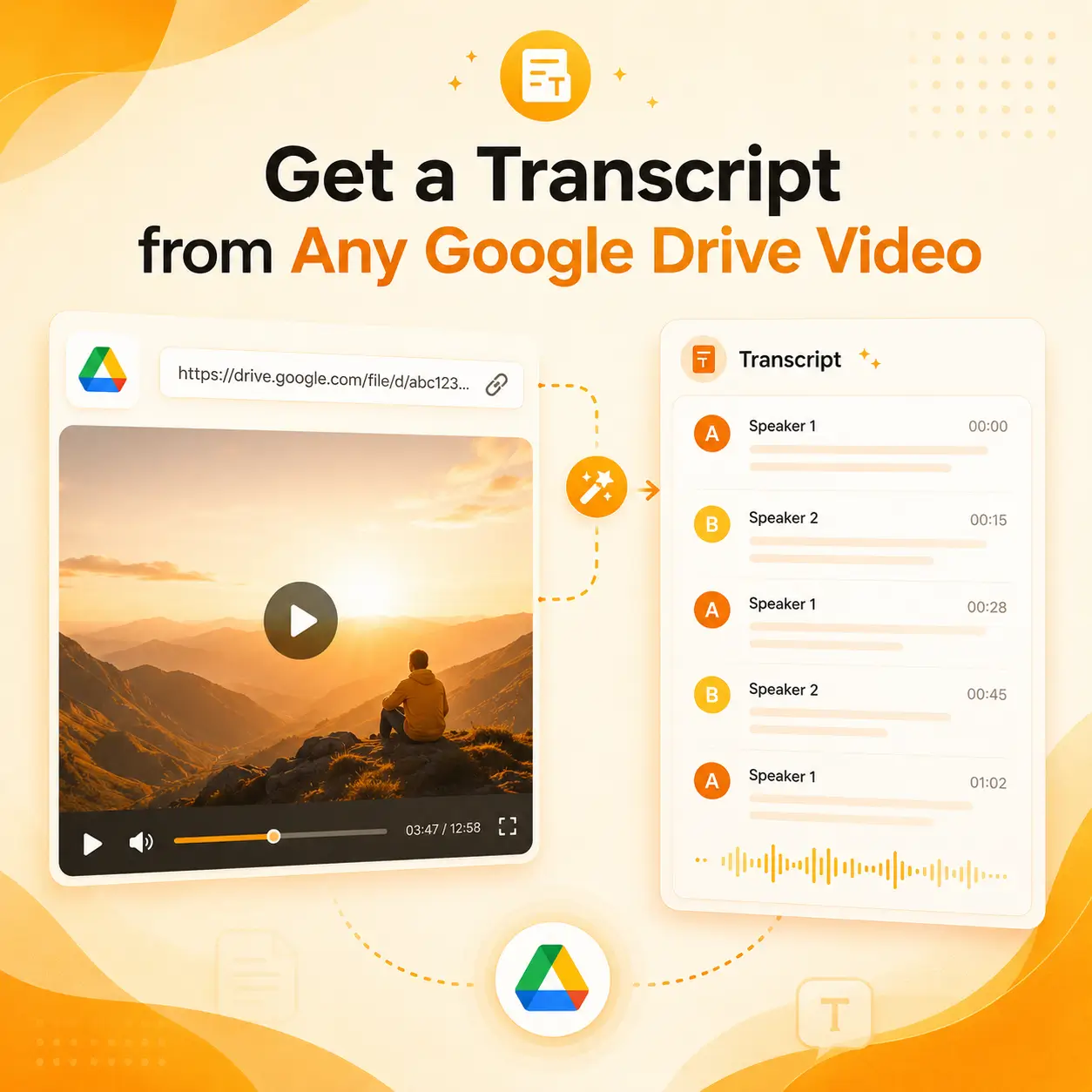 Get a Transcript from Any Google Drive Video