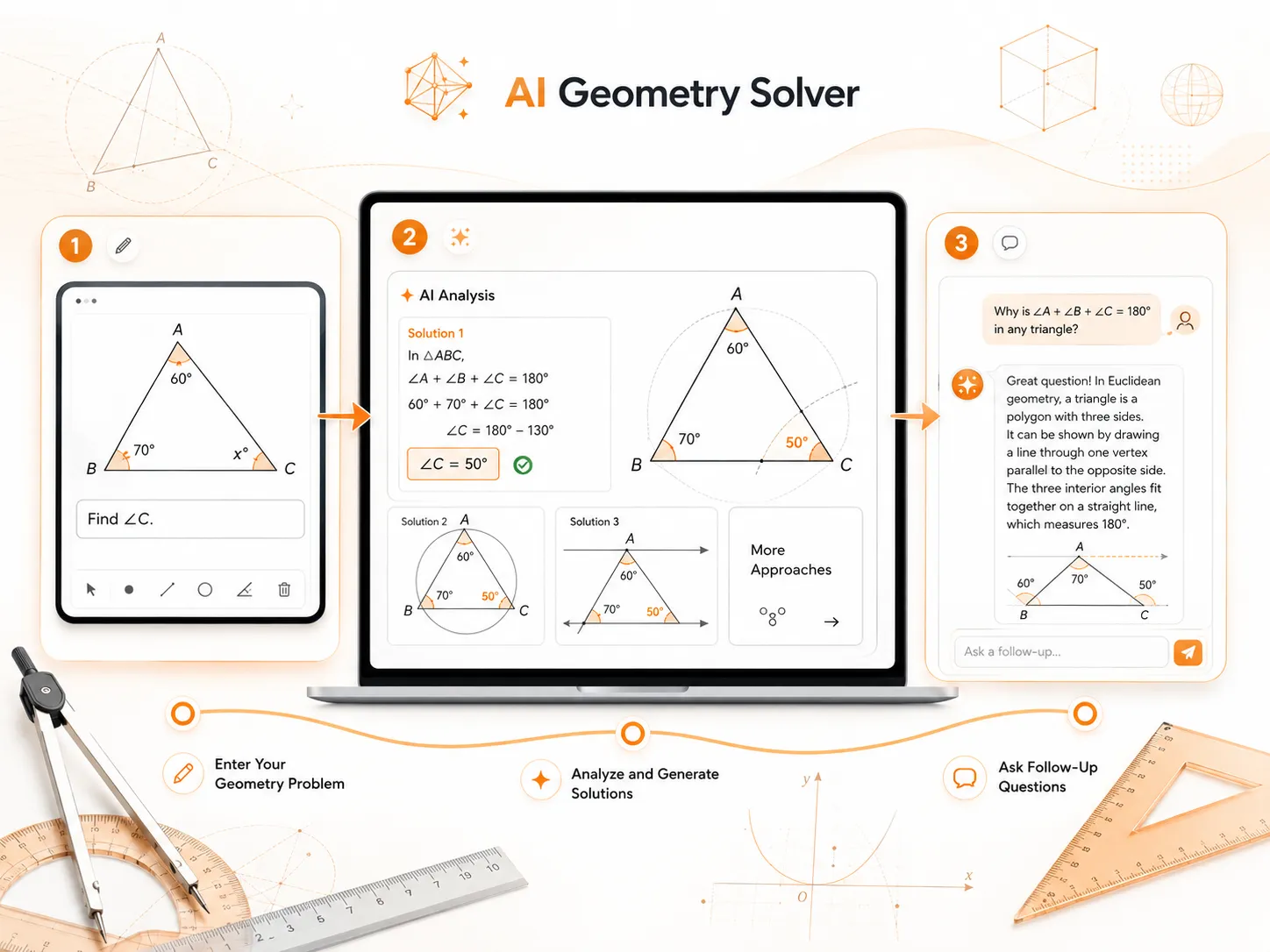 How to Use Our AI Geometry Solver