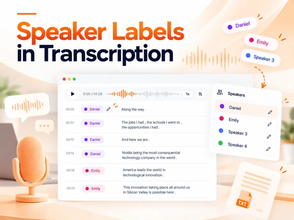 Speaker Label in Transcription: What It Is and Why It Matters